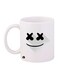 Marshmello Printed Mug White/Black