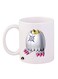 Digimon Printed Mug White/Gold/Pink 11ounce