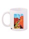 Cartoon Bear Printed Coffee Mug White/Brown/Blue