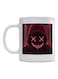 Neon Mask Printed Mug White/Red/Black