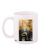 Alone Travel Printed Coffee Mug White/Black/Yellow