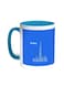 Abstract Drawing - Dubai Towers Printed Coffee Mug Turquoise/White 11ounce