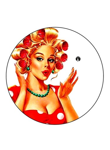 Vintage Art Printed Fridge Magnet Multicolour