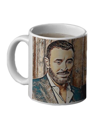 Kadim Al Sahir Printed Mug White/Brown/Beige