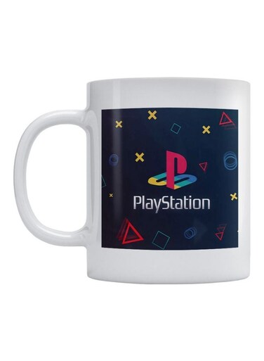 PlayStation Printed Mug White/Blue/Pink 350ml