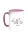 I Love My Mother Printed Coffee Mug Pink/White 11ounce