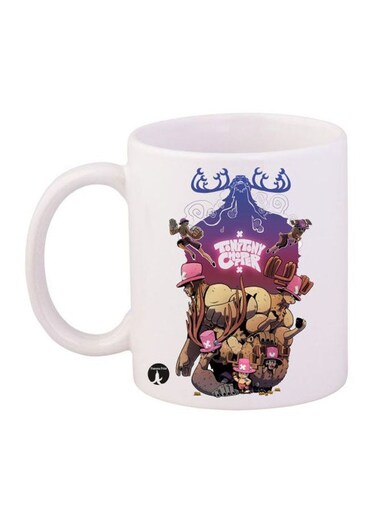 Tony Tony Choppier Printed Mug White/Blue/Brown 11ounce