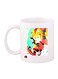 Sonic Character Printed Coffee Mug White/Yellow/Red