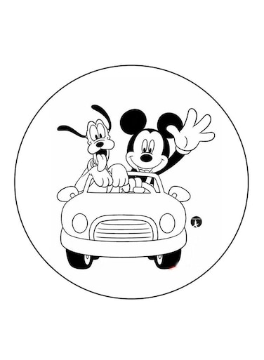 Disney Character Black/White