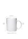RYN&reg; Ceramic Coffee Mug with Initial Design Printed Gift for Coffee and Tea Lovers 11 Oz alphabet E