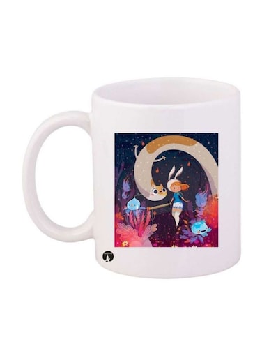 Adventure Time Printed Mug White/Black/Beige Standard Size