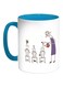 Plant The Seeds Of Love In Children Printed Coffee Mug Blue/White/Purple 325ml