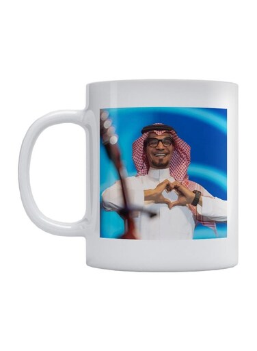 Rabeh Sager Printed Mug White/Red/Blue 350ml