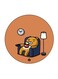 Bear Printed Fridge Magnet Multicolour
