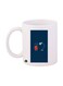 A Lamp And A Book Printed Mug White/Blue/Red Standard Size