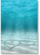 Love Heart Themed Wall Painting Blue/White 40x60cm