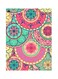Decorative Metallic Plate Green/Pink/Red 20x15cm