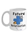 Future Veterinarian Printed Coffee Mug White/Blue/Black 8x9.5x8cm