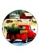 Vintage Art Printed Fridge Magnet Multicolour