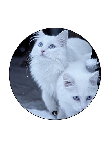Cats Printed Fridge Magnet Multicolour