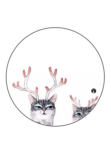 Cats Printed Fridge Magnet Multicolour