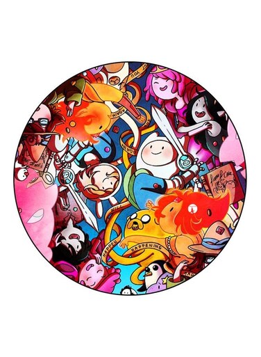 Cartoon Printed Fridge Magnet Red/Blue/Black 5.5cm