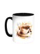 Cup Of Coffee Printed Coffee Mug Black/White 11ounce