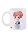Cartoon Girl Printed Coffee Mug White/Blue/Pink 11ounce
