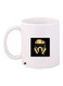 Cartoon Character Printed Coffee Mug White/Black/Yellow