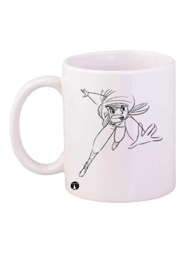 Anime Jazeerat Al Kanz Printed Mug White/Black