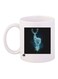 Deer Printed Coffee Mug White/Black/Blue Standard Size