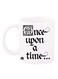 Once Upon A Time Printed Coffee Mug White/Black 12ounce