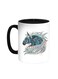 Horse Drawing Printed Coffee Mug Black/White 11ounce