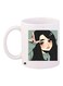 Cartoon Printed Coffee Mug White/Green/Black 11ounce
