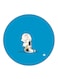 Snoopy Printed Fridge Magnet Round Multicolour