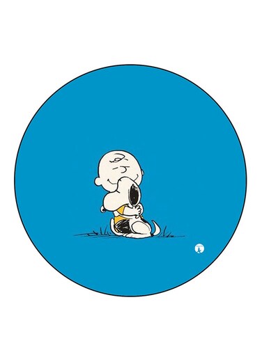 Snoopy Printed Fridge Magnet Round Multicolour