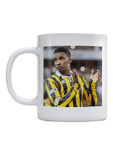 Mohammed Noor Printed Mug White/Yellow/Black 350ml