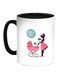 Happy Mothers Day Printed Coffee Mug Black/White/Pink 11ounce
