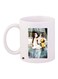 Girl Printed Ceramic Coffee Mug White/Yellow/Green 11ounce