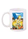 The Simpsons Printed Mug White/Blue/Yellow Standard Size