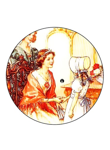 Vintage Art Printed Fridge Magnet Multicolour