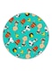 Snoopy Printed Fridge Magnet Round Multicolour