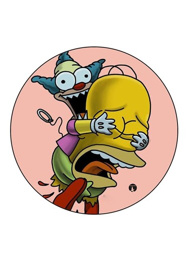 Simpsons Printed Fridge Magnet Multicolour