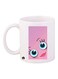 Cartoon Printed Mug White/Pink/Blue