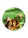 Madagascar Printed Fridge Magnet Green/Brown/Grey