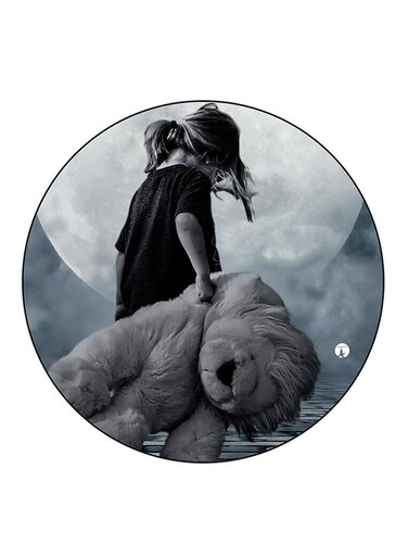 Girl Printed Fridge Magnet Multicolour