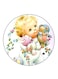 Baby Printed Fridge Magnet Round Multicolour