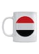 Yemen Flag Printed Ceramic Mug White/Red/Black 350ml