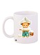 Boy With Dog Printed Coffee Mug White/Blue/Brown