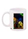 Cartoon Printed Coffee Mug White/Blue/Green 11ounce